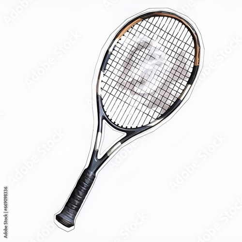 tennis racket transparent ai generative