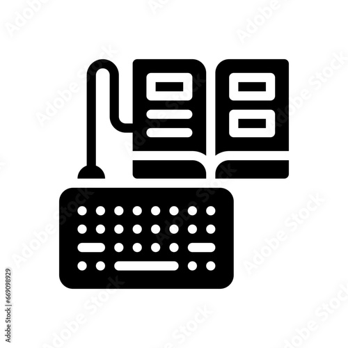 homework glyph icon