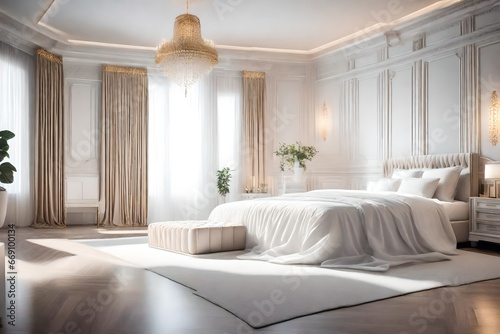 luxury hotel white bedroom
