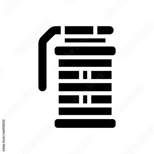 smoke grenade glyph icon