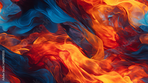 swirling flames