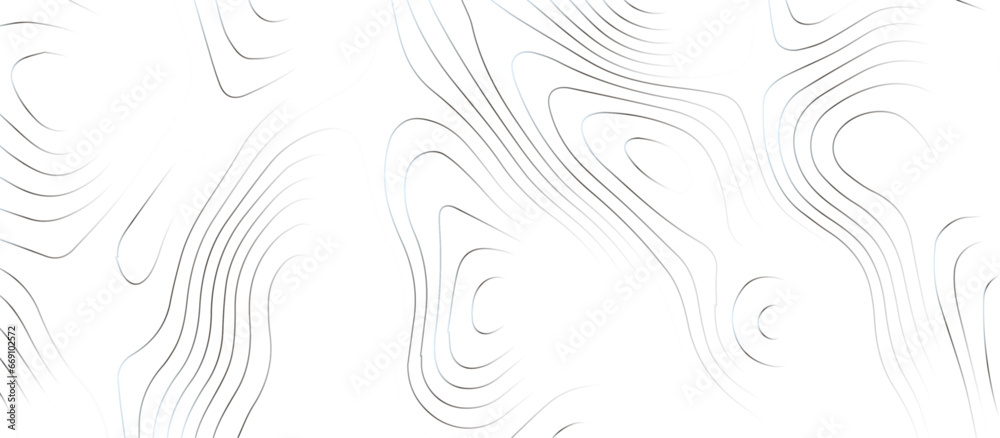 Fototapeta premium abstract White wave paper curved reliefs background .Panorama view gradient multicolor wave curve lines banner background design. Vector illustration. wave Line topography map contour background.