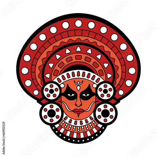 Theyyam Design Vector Illustration