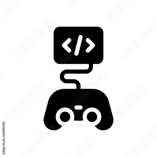 game development glyph icon