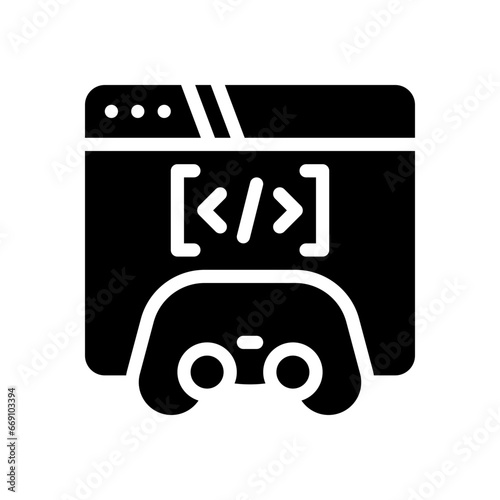 game development glyph icon
