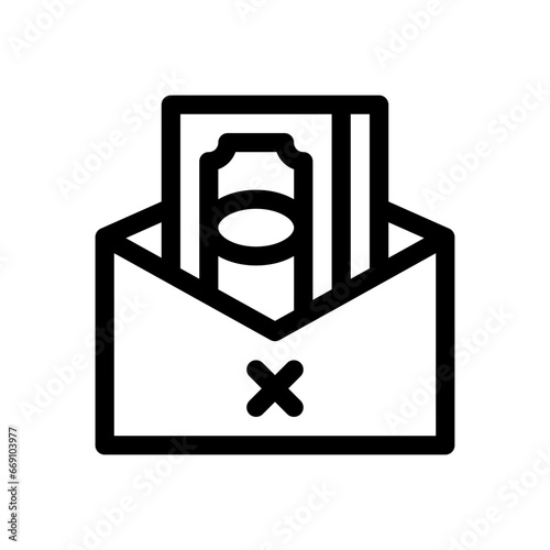 bribe line icon