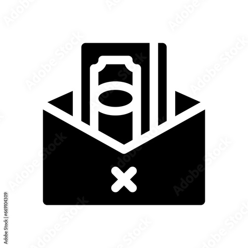bribe glyph icon