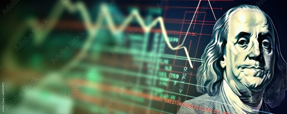 Cryptocurrency trade market graphs on large screen with president portrait means ensuring security. Cryptocurrency digital with virtual currency relies on cryptography for security. Cryptocurrency trade market graphs on large screen with president portrait means ensuring security. Cryptocurrency digital with virtual currency relies on cryptography for security.