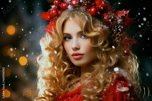 Beauty Christmas Woman