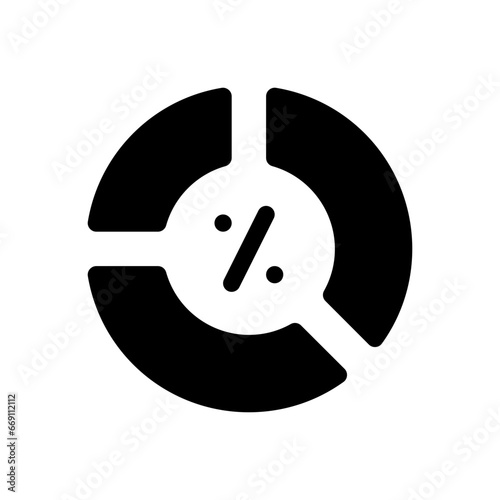 analytics glyph icon