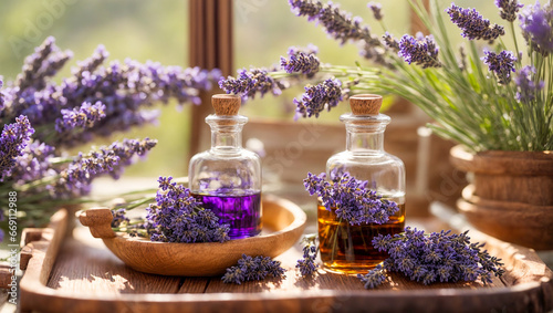 Lavender flower cosmetic oil