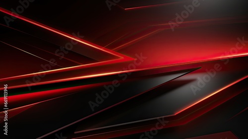 Red and black techno abstract background. Vibrant crimson and ebony abstract background. modern artistic design for graphic projects