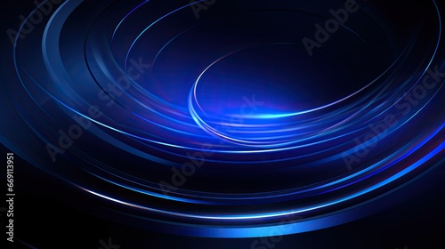 Blue Abstract Swirls and Lights Background for Creative Designs and Art Projects
