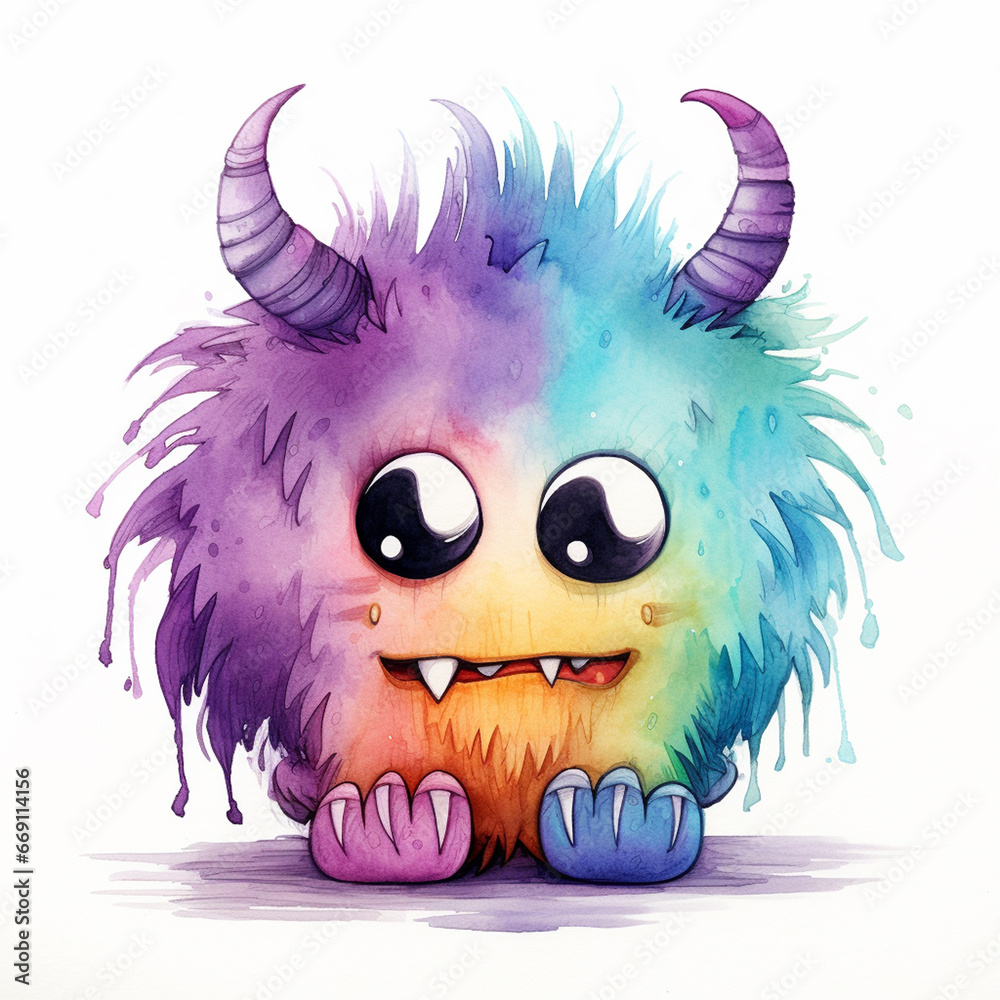 Adorable Monster Painting Delightful Quirk