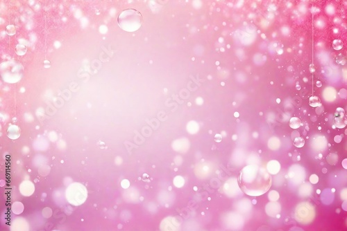 pink pastel bubbles Abstract background. ai generative