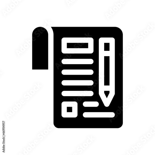 consent glyph icon