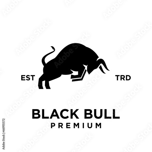 Bull logo icon design illustration