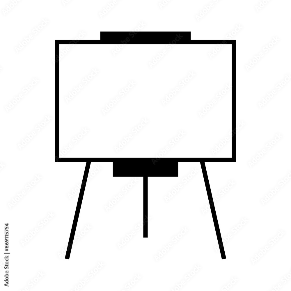 Easel, canvas icon. flat trendy style illustration on white background..eps Easel, canvas icon. flat trendy style illustration on white background..eps