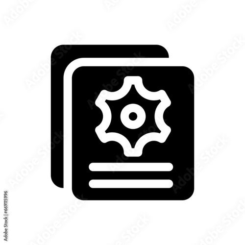 batch processing glyph icon