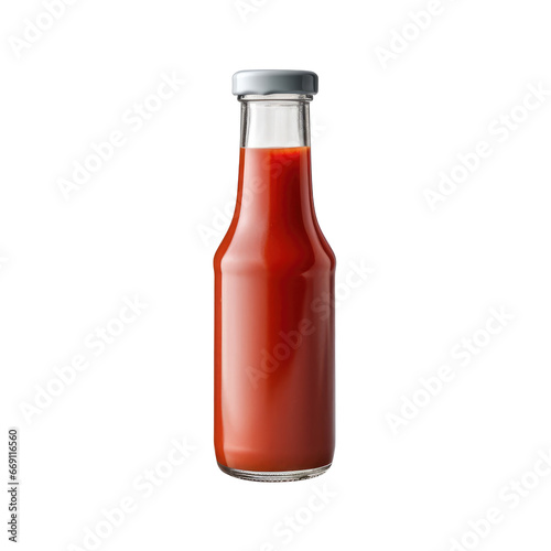 Tomato Juice Bottle with White Cap