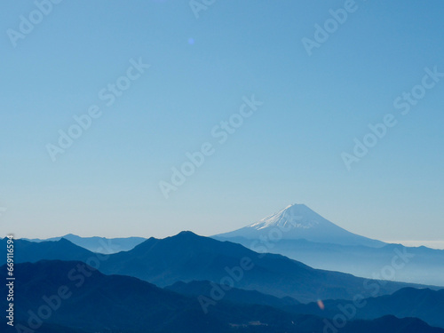 富士山と山々