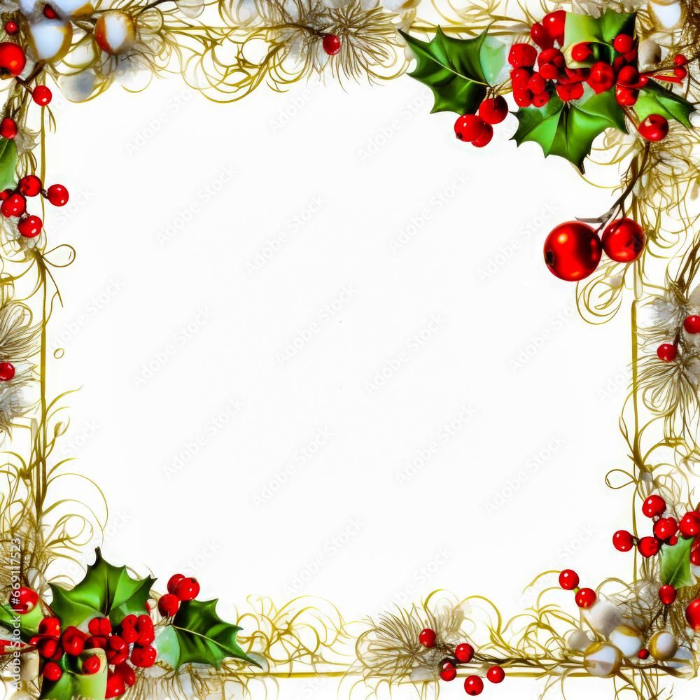 Christmas frame border emptypage Whitebackground Christmas frame border emptypage Whitebackground