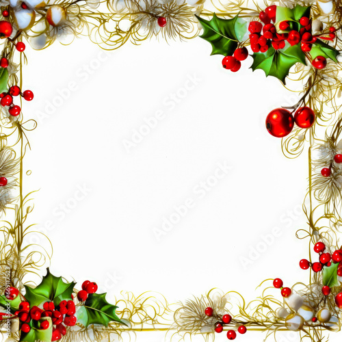 Christmas frame border emptypage Whitebackground