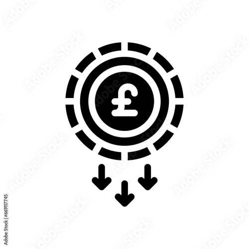 pound sterling glyph icon