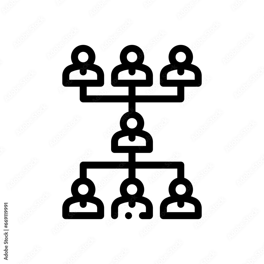 hierarchy line icon hierarchy line icon