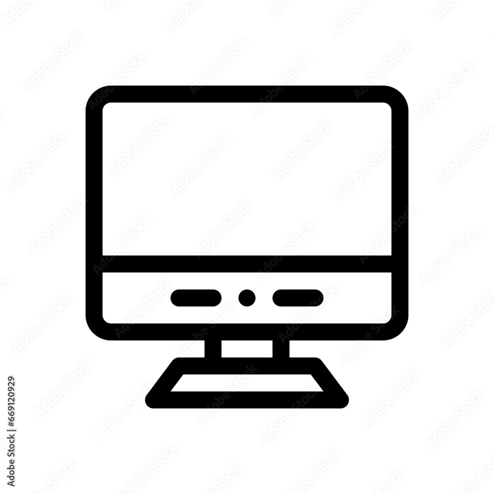 computer line icon computer line icon