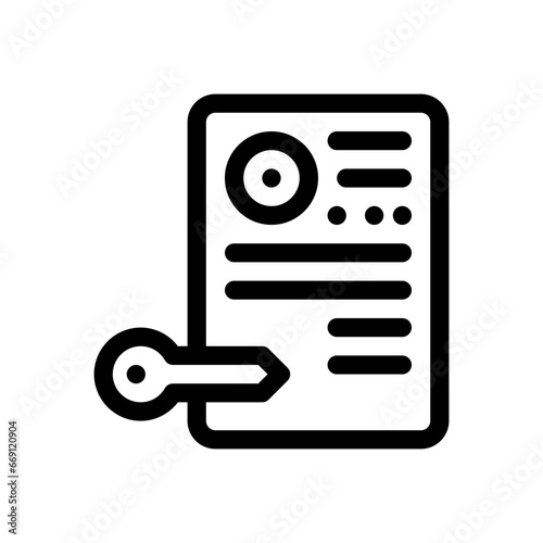 copywriting line icon
