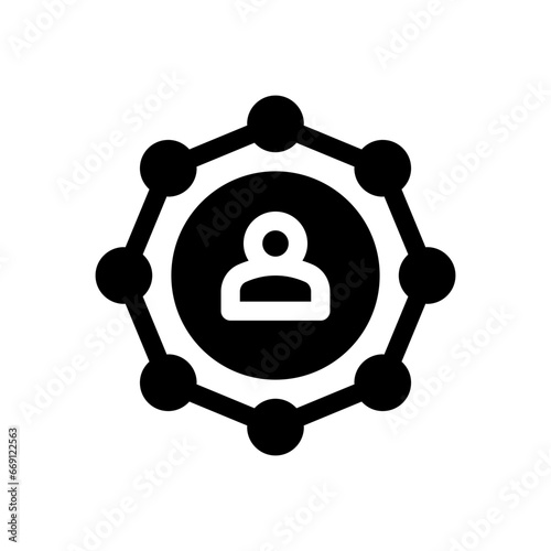 team leader glyph icon