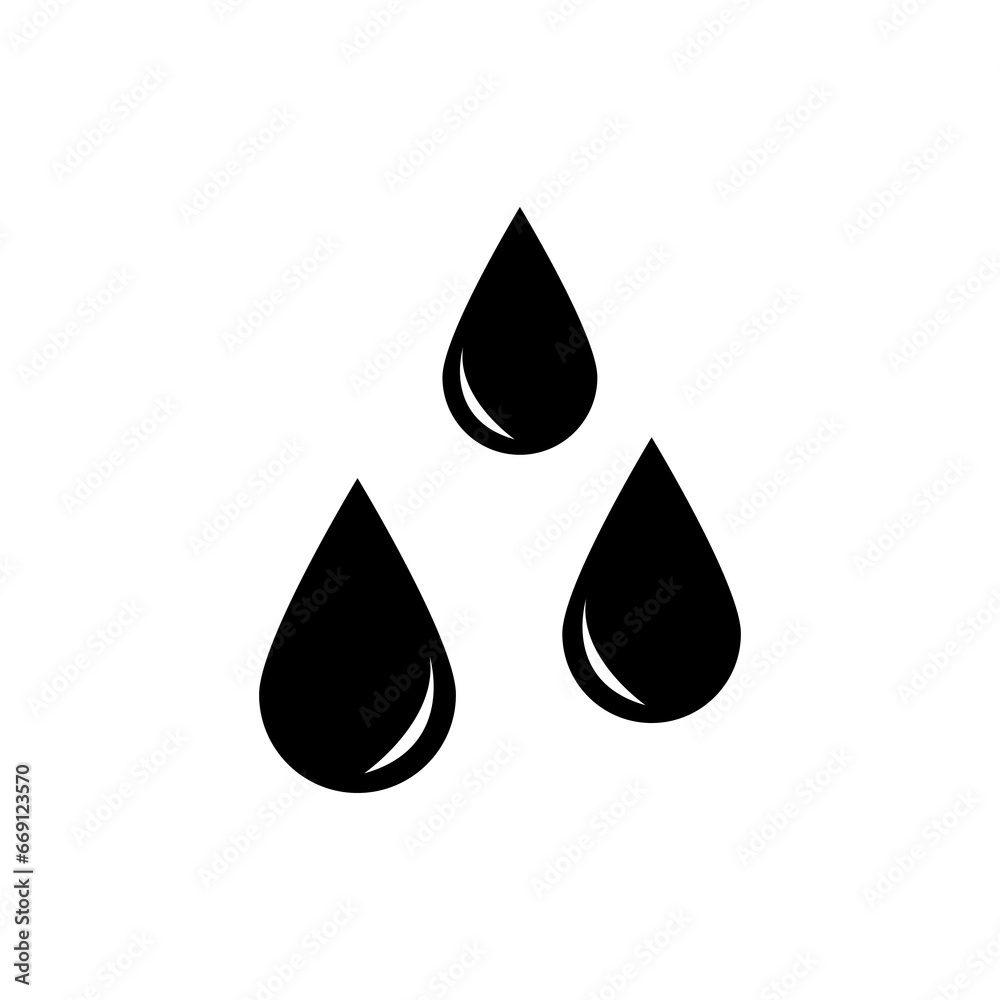 Water Drop icon, Rain drops simple icon vector logo illustration on white background..eps Water Drop icon, Rain drops simple icon vector logo illustration on white background..eps