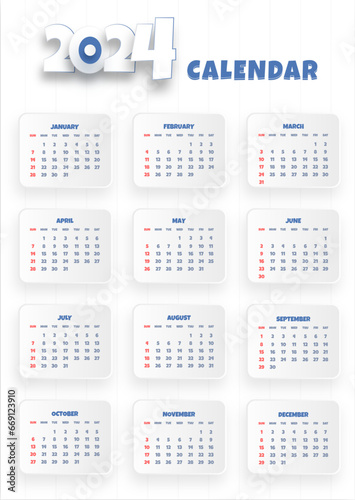 2024 CALENDER template
