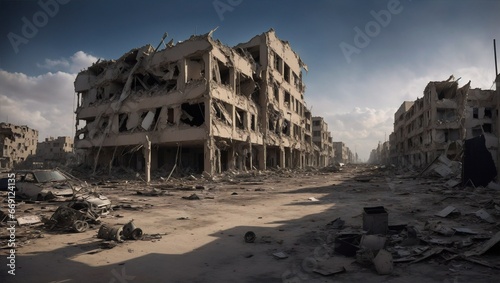 Fotografia Destroyed city