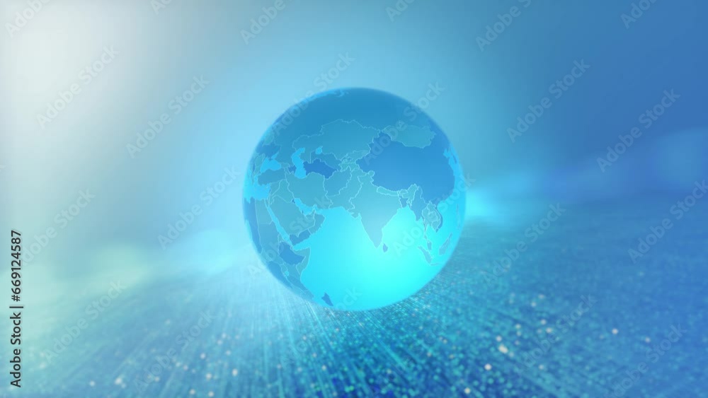 Country Zoom Animated Stylized World Map Central Asia Bhutan Version Country Zoom Animated Stylized World Map Central Asia Bhutan Version