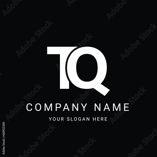 TQ Letter Initial Logo Design Template Vector Illustration