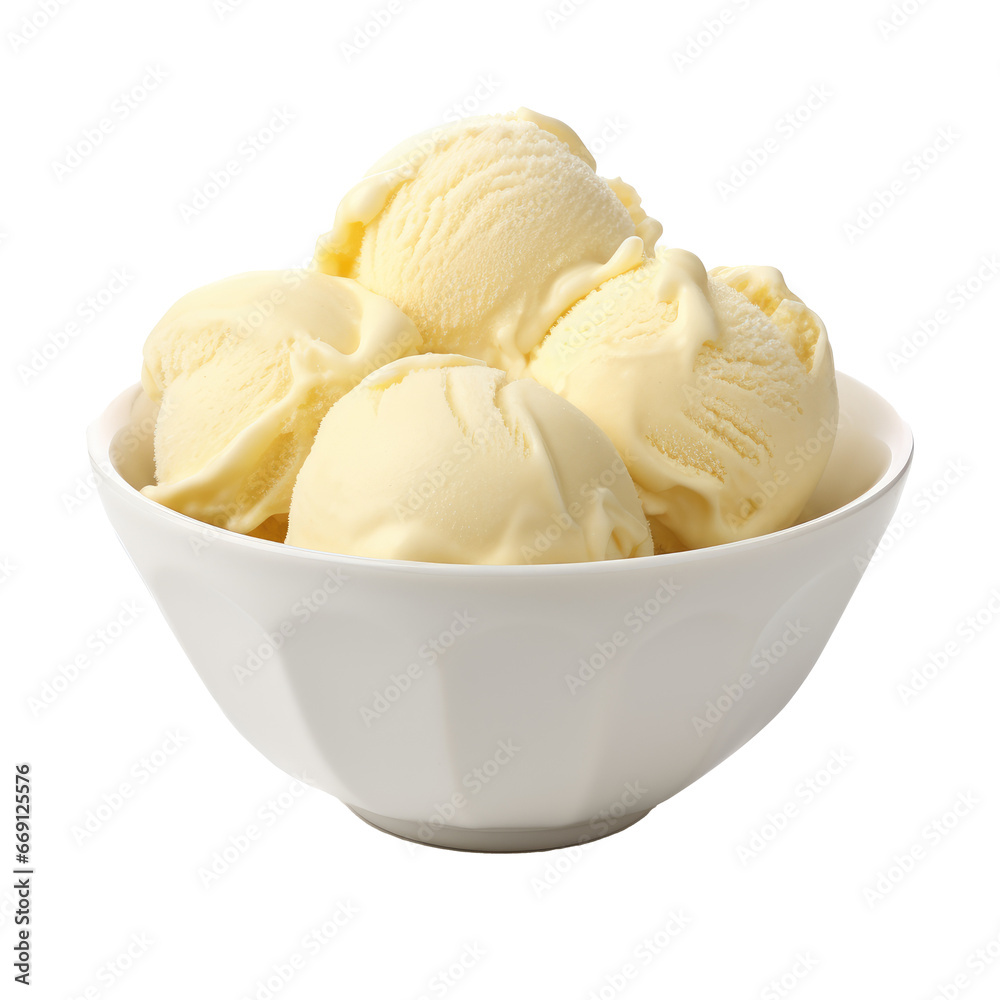 Refreshing Vanilla Ice Cream Bowl Refreshing Vanilla Ice Cream Bowl