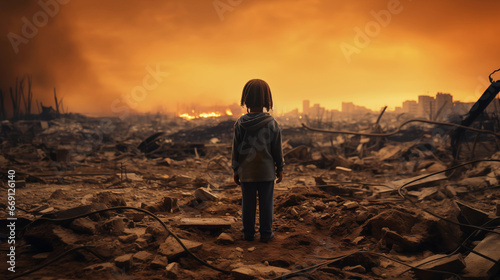 Children of War: Hope Amidst Destruction photo