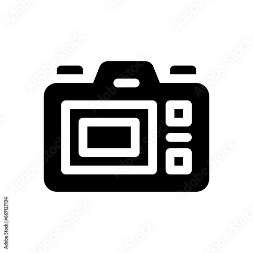 photo camera glyph icon