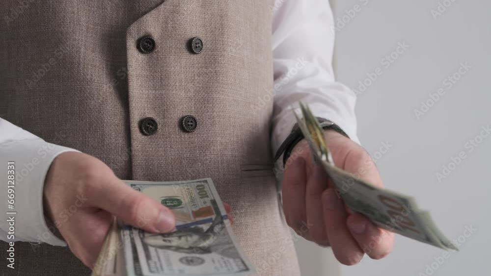 businessman with money