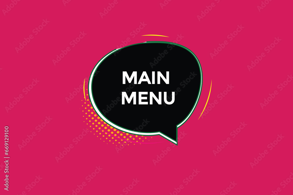  new main menu website, click button, level, sign, speech, bubble  banner, 

