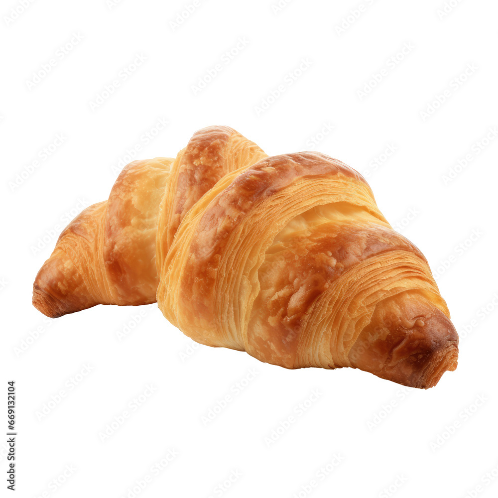 Freshly Baked French Croissants Close-up Freshly Baked French Croissants Close-up