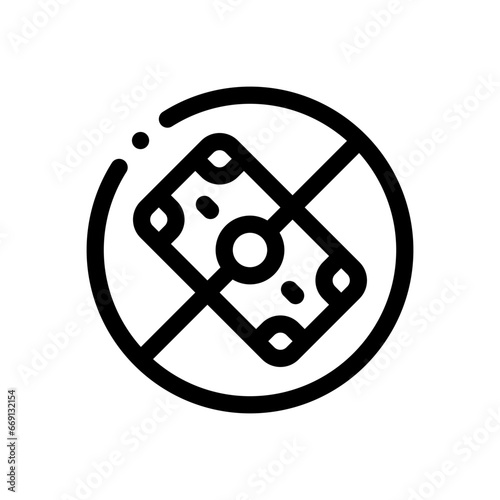 no money line icon