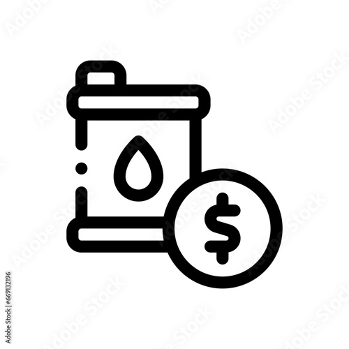 oil price line icon