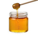 Golden Honey Drip from Wooden Dipper