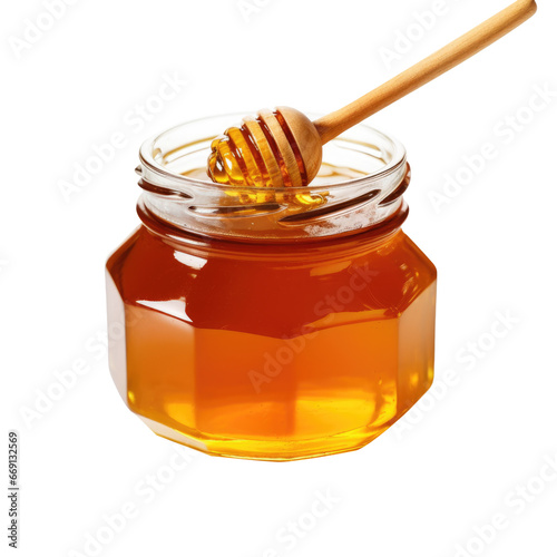 Golden Honey Drip from Wooden Dipper