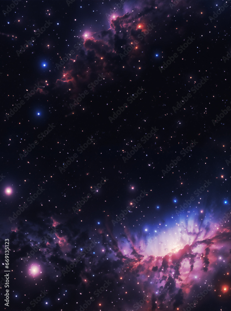 Fototapeta premium Nebula clouds in the space