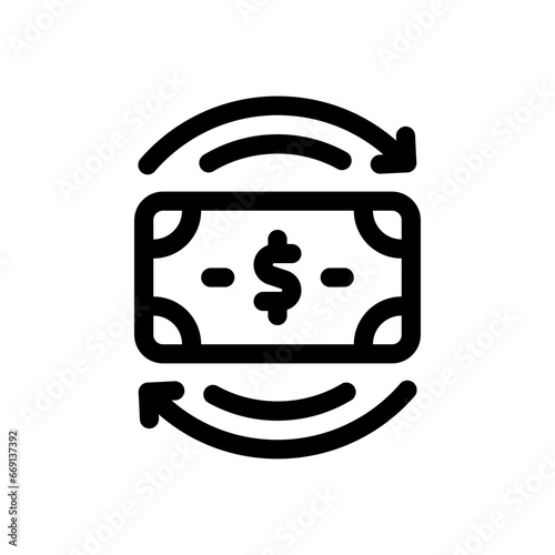 cashback line icon