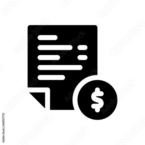 tax glyph icon